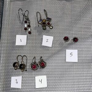 Vintage red earring set- more in my closet